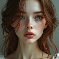 Fototapeta premium 20s beautiful woman model portrait