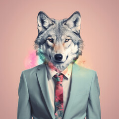 Fashionable wolf