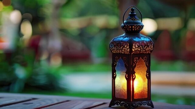 Beautiful greeting card with holiday composition for celebrate Ramadan