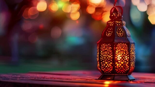 Beautiful greeting card with holiday composition for celebrate Ramadan