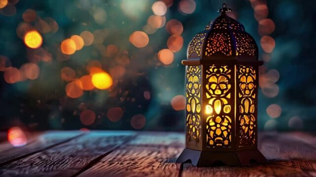 Beautiful greeting card with holiday composition for celebrate Ramadan