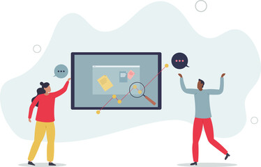 Tools and techniques for effective change management .flat design with people.