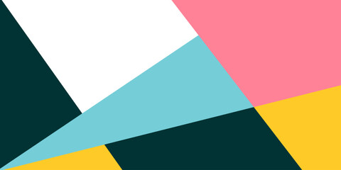 Green, orange, blue color abstract modern background with geometric shapes design for poster, template on web, backdrop, banner, brochure, website, flyer, landing page, presentation.