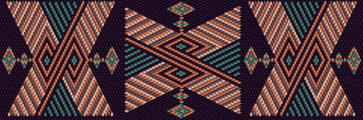   Pattern, ornament,  tracery, mosaic ethnic, folk, national, geometric  for fabric, interior, ceramic, furniture in the Latin American style.