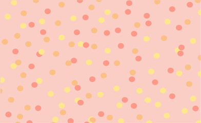 pink polka dots background, Seamless pattern with circles, pattern with easter eggs