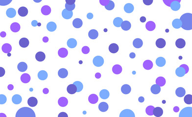 Seamless pattern with blue circles, Flying confetti circle, Celebrate color circle vector confetti background, pattern