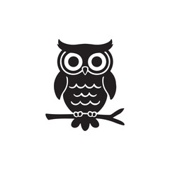 Mysterious Owl Silhouette in Flight
