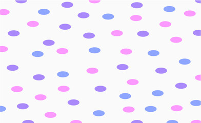 Memphis round confetti festive background in cyan blue, pink and yellow. Childish pattern vector.