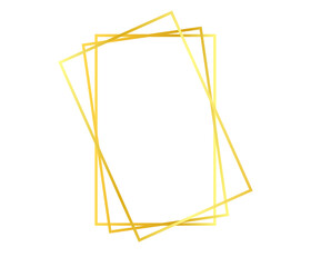 Frame made from matches, Gold frame