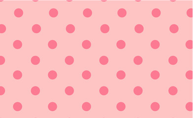 Seamless pattern with pink and blue circles