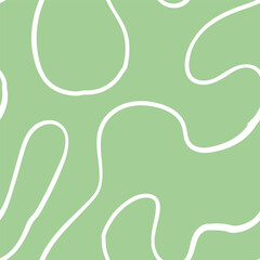 Fototapeta premium Seamless abstract pattern with squiggles and scribbles. Weaved curved lines. Chaotic ink scribbles decorative texture. Messy doodles, wavy and curly lines.