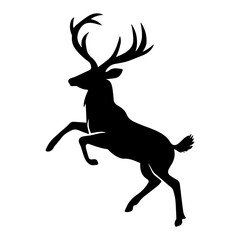 Deer Silhouette Vector Illustration