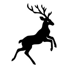 Deer Silhouette Vector Illustration