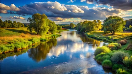 river in the mountains