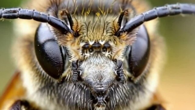 Honey bees look for honey in flowers and in their nests