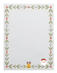 Obraz premium christmas letter paper
