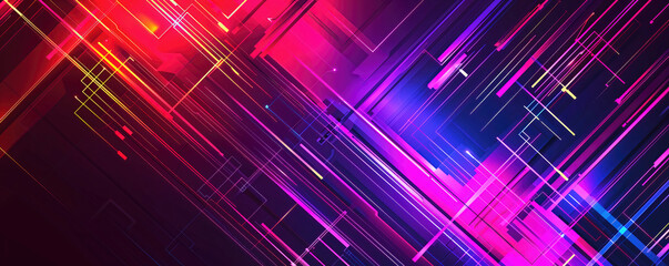 Abstract technology background simple forms gaming style  illustration.