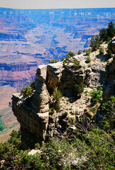 Hazy Sky Day At The Grand Canyon Arizona On Film
