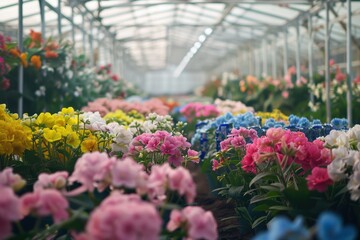 Elegant wedding floral arrangements prepared for a high-end flower shop
