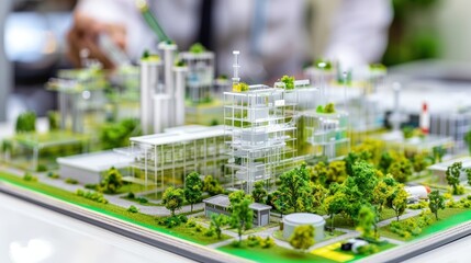 High Fidelity Model of Urban Green Development