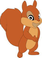 squirrel Animal Cute Illustration