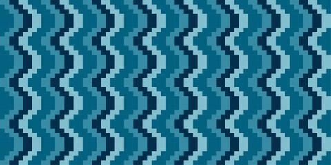 Pixelated wavy pattern