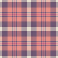 Hipster tartan seamless vector, tribal texture background fabric. Worldwide pattern plaid textile check in red and pastel colors.