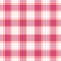 Turkish vector tartan textile, quality pattern background seamless. Cute check plaid fabric texture in red and light colors.