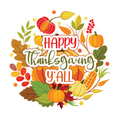 Thanksgiving Tote Bag Design