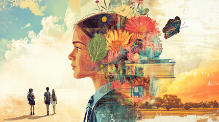 A thought-provoking graphic illustrating the healthcare gap in communities.