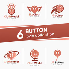 Naklejka premium Cloth Shape Logo Template Set. Good for Business, Agency, Community and Organization
