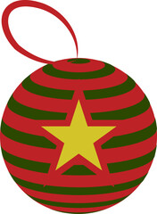 Christmas Decoration with Star Motif and String | Vector | Useful for Patterns, Paper, Illustrations, Christmas Prints |