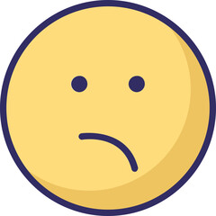 Emoticon Emoji vector Icon with isolated  background