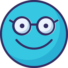 Emoticon Emoji vector Icon with isolated  background