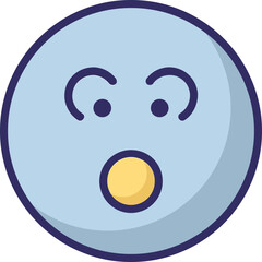 Fototapeta premium Emoticon Emoji vector Icon with isolated background