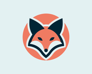 Obraz premium Colorful fox logo design icon symbol vector illustration