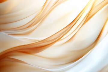 Abstract flowing fabric in warm tones, creating a serene atmosphere.