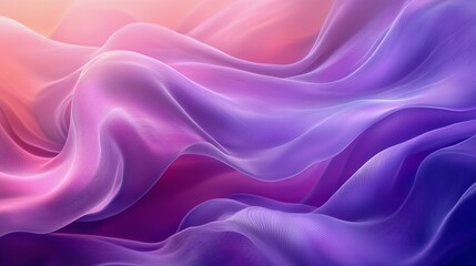 Obraz premium Elegant Purple and Pink Wave Design with Soft Curved Lines