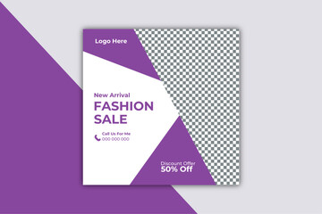 Digital business marketing banner for social media post template.