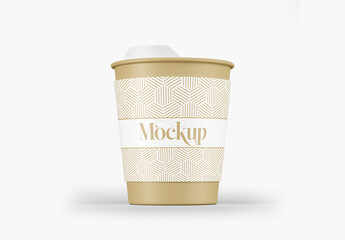 Coffee Cup Mockup - Front View - Powered by Adobe