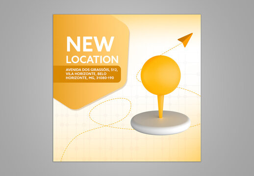 Where We Are Located Social Media Template
