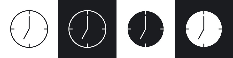 Clock seven icon