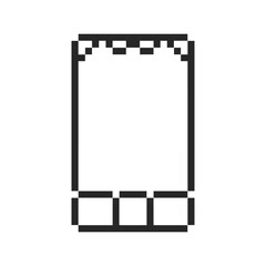 border frame rectangle pixel art