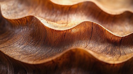 Stunning Close-Up of Walnut Shell Texture in Warm Ambient Light