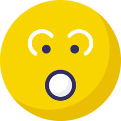 Fototapeta premium Emoticon Emoji vector Icon with isolated background 