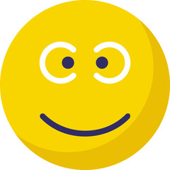 Emoticon Emoji vector Icon with isolated background 