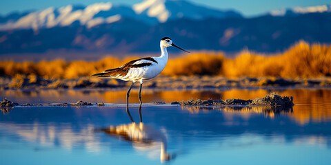 Avocet at Owens Lake California