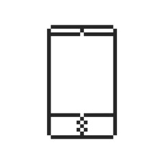 border frame rectangle pixel art