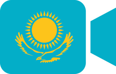 Kazakhstan flag on Video Call