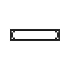 border frame rectangle pixel art